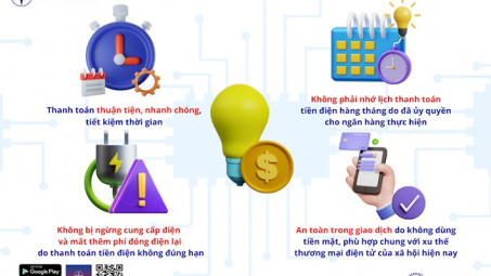 EVNHANOI: Lợi ích từ việc thanh toán tiền điện tự động