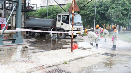 Supe Lâm Thao diễn tập thực binh ứng phó sự cố hóa chất năm 2022