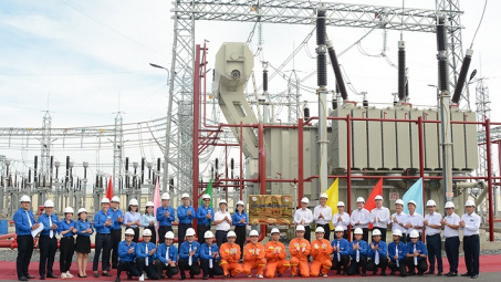 EVN: Gắn biển công trình thanh niên cấp Đoàn Khối Doanh nghiệp Trung ương