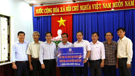 Công ty ĐHĐ: Tài trợ 1 tỷ đồng xây dựng nhà Đại đoàn kết tại Ninh Thuận