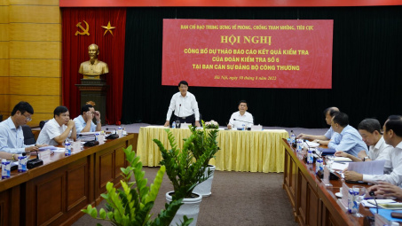 Ban cán sự Đảng Bộ Công Thương quan tâm lãnh đạo, chỉ đạo công tác phát hiện, chuyển giao, tiếp nhận, giải quyết tố giác, tin báo về tội phạm