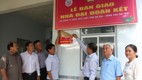 Xổ số kiến thiết Bà Rịa - Vũng Tàu: Trao tặng 6 căn nhà Đại đoàn kết tại tỉnh Đồng Tháp