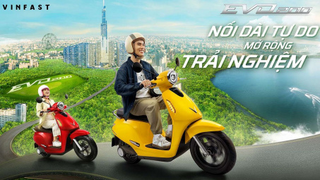 VinFast nhận đặt cọc mẫu xe máy điện thông minh VinFast Evo200