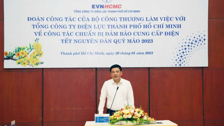 Bộ trưởng Nguyễn Hồng Diên kiểm tra cung ứng điện dịp Tết tại TP. Hồ Chí Minh