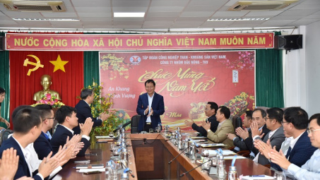 Công ty Nhôm Đắk Nông: Tiếp đón đoàn lãnh đạo tỉnh ủy Đắk Nông đến thăm và chúc Tết