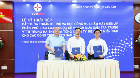 EVNSPC: Ký kết các Thỏa thuận khung và Hợp đồng mua sắm MBA