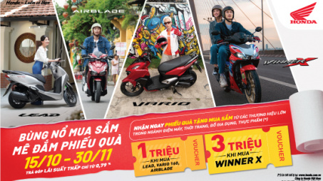 Honda Việt Nam tung chương trình khuyến mại hấp dẫn