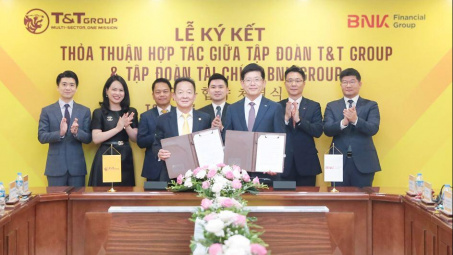 Tập đoàn T&T Group hợp tác với Tập đoàn tài chính hàng đầu Hàn Quốc BNK