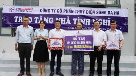 Thủy điện Sông Ba Hạ: Hỗ trợ nhà cho gia đình chính sách tại Phú Yên