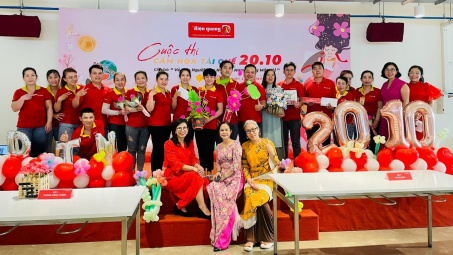 Điện Quang: Thi cắm hoa tái chế hưởng ứng Net Zero nhân ngày 20/10