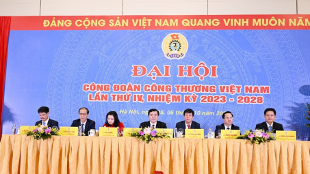 Khai mạc Phiên thứ nhất Đại hội Công đoàn Công Thương Việt Nam lần thứ IV, nhiệm kỳ 2023 - 2028