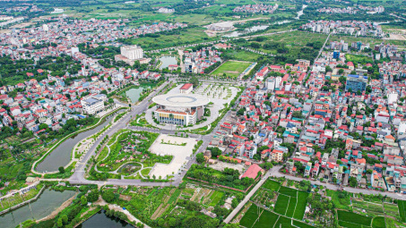 Chuẩn bị lên quận, đất nền Đông Anh trúng đấu giá 100 triệu đồng một m2