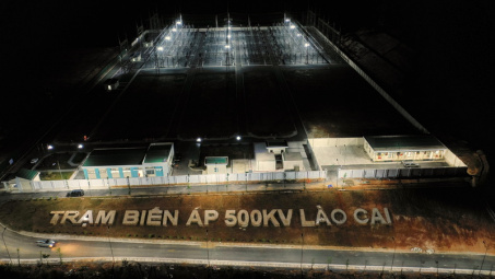 Trạm biến áp 500 kV Lào Cai được đóng điện các đường dây 220 kV và đấu nối (Giai đoạn 1)
