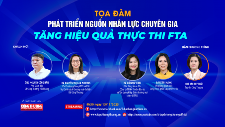[TRỰC TUYẾN] Phát triển nguồn nhân lực chuyên gia, tăng hiệu quả thực thi FTA