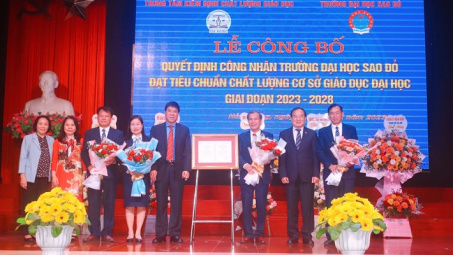 Trường Đại học Sao Đỏ đạt tiêu chuẩn chất lượng cơ sở giáo dục đại học giai đoạn 2023 - 2028