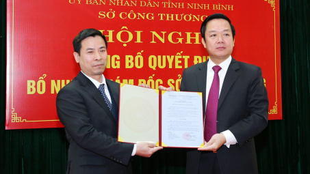 Công bố quyết định bổ nhiệm Giám đốc Sở Công Thương tỉnh Ninh Bình
