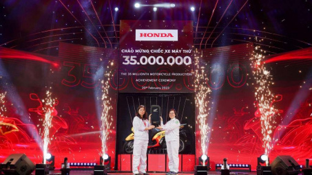 Honda sản xuất chiếc xe máy thứ 35 triệu tại thị trường Việt Nam