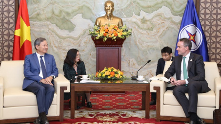 Tập đoàn Điện lực Việt Nam tiếp Quỹ Liên minh Năng lượng toàn cầu cho con người và hành tinh