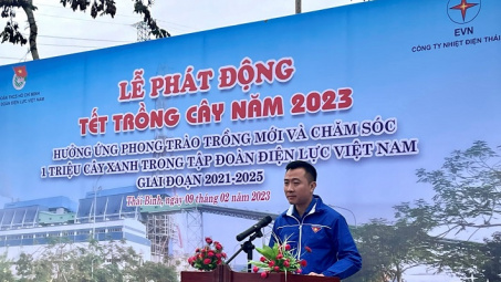 Nhiệt điện Thái Bình phát động Tết trồng cây năm 2023 "Vì một Nhà máy xanh”