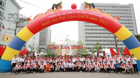 Ngày hội Việc làm UNETI 2023: Mang nhiều cơ hội việc làm đến với sinh viên