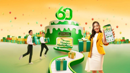 Mừng sinh nhật Vietcombank - giao dịch là có quà