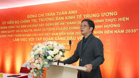 Ban Kinh tế Trung ương làm việc với Tập đoàn Xăng dầu Việt Nam về Nghị quyết 41-NQ/TW của Bộ Chính trị
