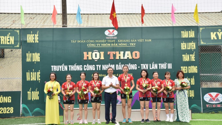 Bế mạc Hội thao truyền thống Công ty Nhôm Đắk Nông