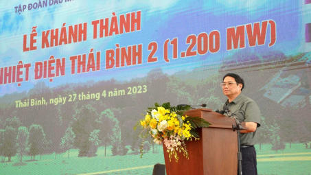 Khánh thành Nhà máy nhiệt điện Thái Bình 2 với công suất 1.200 MW