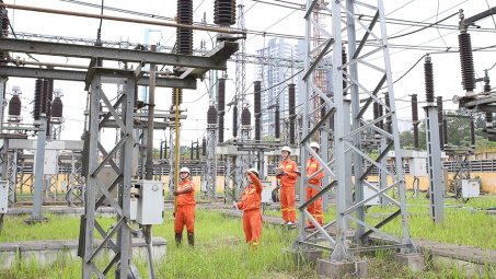 Phối hợp các lực lượng diễn tập ứng phó sự cố lưới điện truyền tải