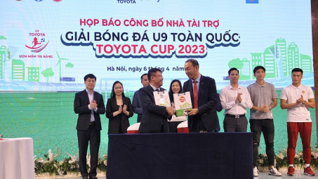 Giải bóng đá U9 toàn quốc Toyota Cup 2023 khởi động