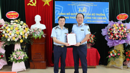 Bổ nhiệm ông Trần Văn Khánh giữ chức vụ Cục trưởng Cục Quản lý thị trường tỉnh Bắc Kạn