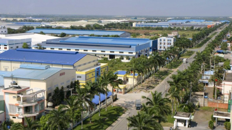 Sau điều chỉnh, Khu công nghiệp Đức Hòa 1 (Long An) có quy mô sử dụng đất hơn 257 ha