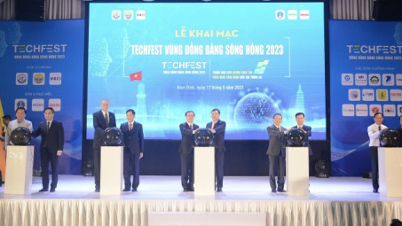 Chính thức khai mạc Techfest vùng đồng bằng sông Hồng 2023