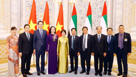 Thứ trưởng Phan Thị Thắng tháp tùng Phó Chủ tịch nước Võ Thị Ánh Xuân thăm và làm việc tại UAE và Qatar