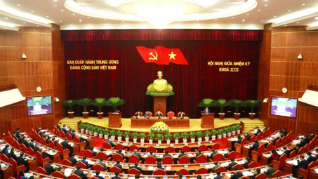 Ngày làm việc thứ nhất của Hội nghị giữa nhiệm kỳ Ban Chấp hành Trung ương Đảng khoá XIII