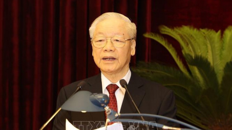 Tổng Bí thư Nguyễn Phú Trọng chủ trì và phát biểu khai mạc Hội nghị Trung ương giữa nhiệm kỳ khóa XIII