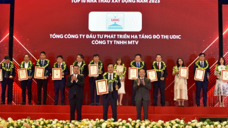UDIC: Đươc vinh danh TOP 10 Nhà thầu xây dựng năm 2023