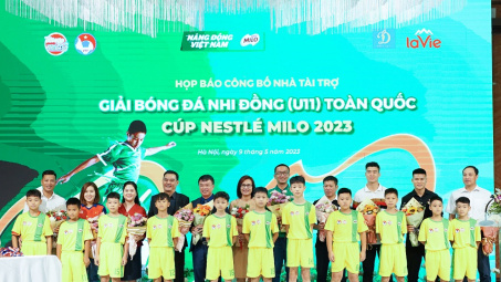 Nestlé MILO đồng hành cùng Giải Bóng đá Nhi đồng (U11) toàn quốc - Cúp Nestlé MILO 2023