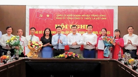 Thành lập các cơ quan tham mưu, giúp việc của Đảng ủy Tổng công ty Thuốc lá Việt Nam