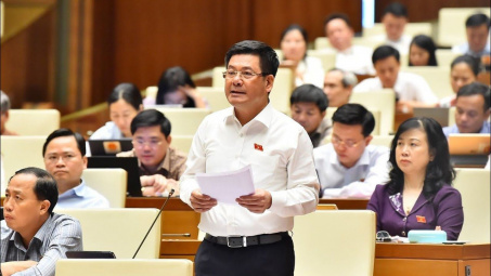 Bộ trưởng Nguyễn Hồng Diên phát biểu tại Quốc hội về phát triển năng lượng tái tạo và cơ chế xác định giá cho điện gió, điện mặt trời