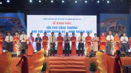 Gần 300 gian hàng tham gia trưng bày tại Hội chợ Công Thương khu vực Nam Trung Bộ - Ninh Thuận 2023