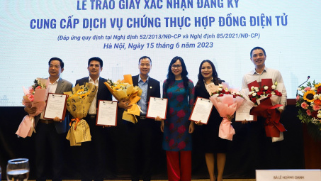 Cấp phép thêm 5 doanh nghiệp đủ điều kiện cung cấp dịch vụ chứng thực hợp đồng điện tử