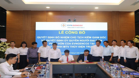 Thủy điện Trung Sơn có lãnh đạo mới