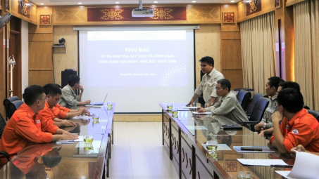 Đảm bảo cho sản xuất điện hiệu quả, Thủy điện Trung Sơn tổ chức sát hạch các chức danh vận hành