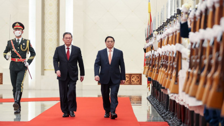 Lễ đón chính thức Thủ tướng Phạm Minh Chính thăm Trung Quốc