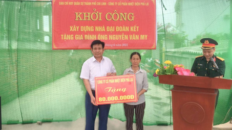 Nhiệt điện Phả Lại chung tay xây dựng “Nhà đồng đội – Nhà Đại đoàn kết”