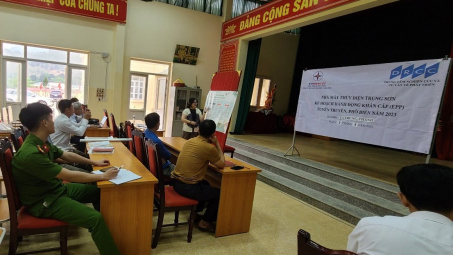 Thuỷ điện Trung Sơn nâng cao hiệu quả ứng phó cho vùng hạ lưu đập