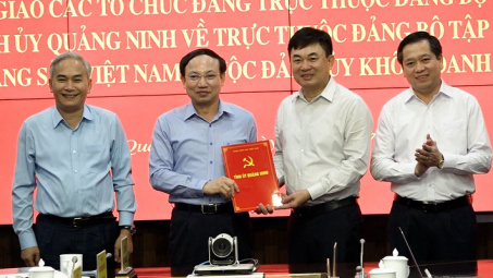 10 tổ chức đảng trực thuộc Đảng bộ Than Quảng Ninh được chuyển giao về Đảng bộ TKV