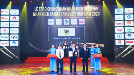 Phân bón Bình Điền - Đầu Trâu tiếp tục lọt Top 10 nhãn hiệu nổi tiếng Việt Nam