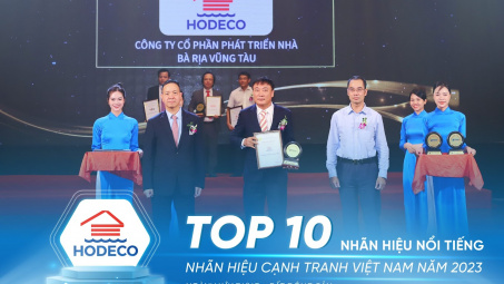 HODECO được vinh danh "Top 10 nhãn hiệu nổi tiếng Việt Nam" năm 2023